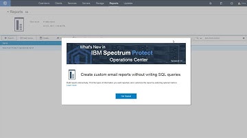 IBM Spectrum Protect 8.1.4 OC Reporting - Demo