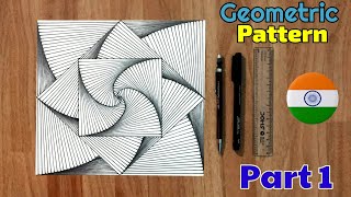 how to draw geometric pattern | pattern design | part 1 | #pattern #geometric #youtube #design