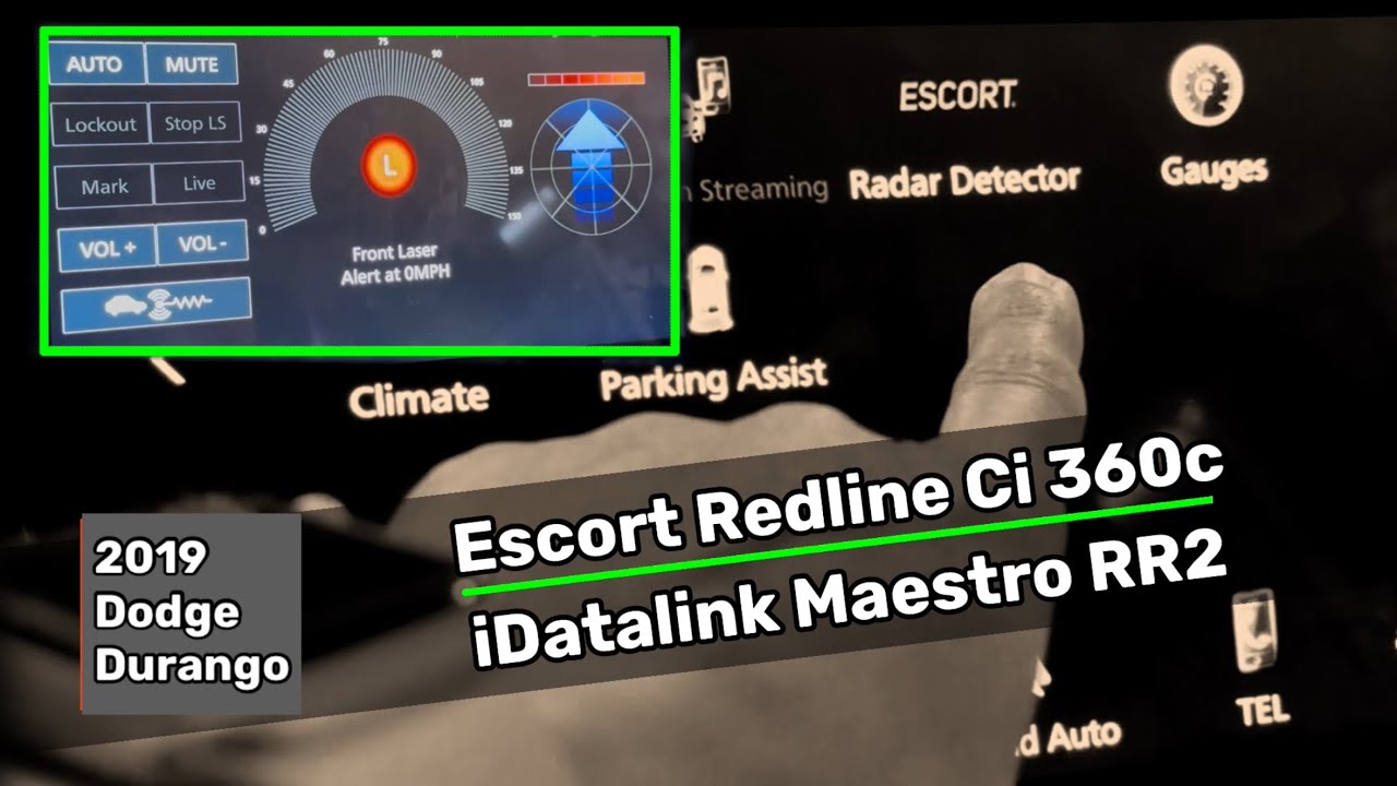 Escort Redline Ci 360c | iDatalink ADS-MRR2 | Kenwood DMX1058XR