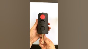 Traffic signal learning for kids #papercraft #easy #ideas