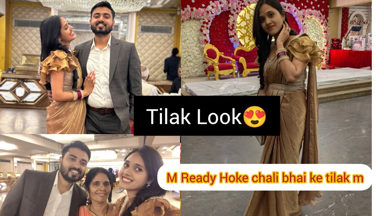 Tilak Look😍😍, Finally Aaj H bhai ka Tilak aur m chali Tilak m, Kaun kaun aaya Mayke se vha ??