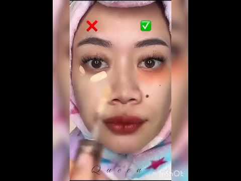 اخفاء الهالات السوداء بالميك اب اخفاء الهالات مكياج لايك اشتراك