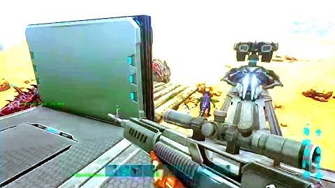 Ark Primitive Tek railgun vs Ascendant fabricated Sniper rifle.