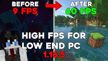 How To Boost FPS In Minecraft (1.16.5)