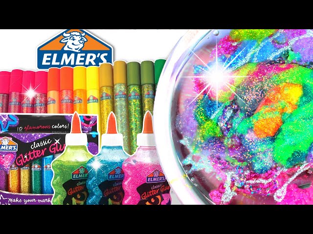 ELMERS GALLON GLITTER GLUE SLIME DIY * MIXING OVER 50 POUNDS OF SLIME! 