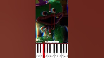 Poppy Playtime Chapter 3 - TRAILER (@EddiePlaytimeShorts) - Octave Piano Tutorial