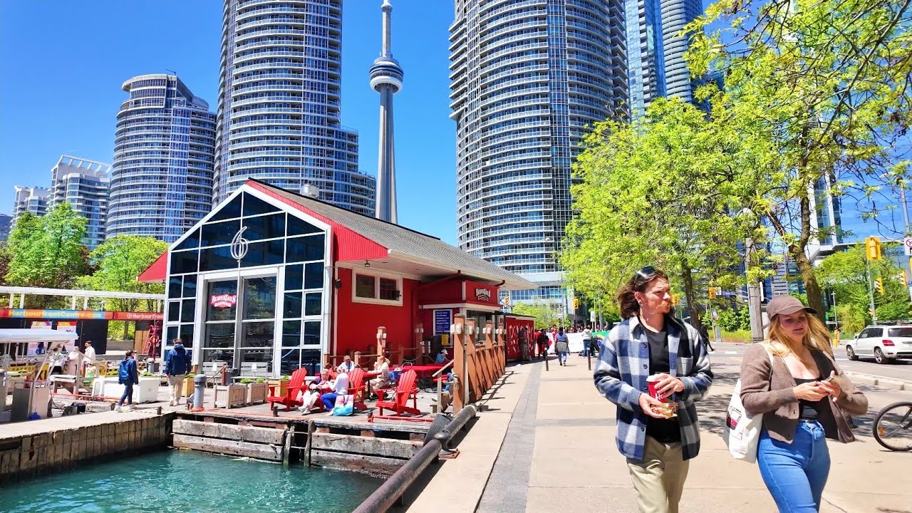 Victoria Day in Toronto Canada - Harbourfront and Downtown Walk 4K