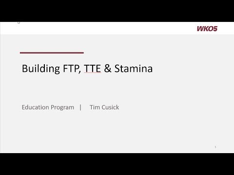 Building FTP, TTE, and Stamina with WKO5
