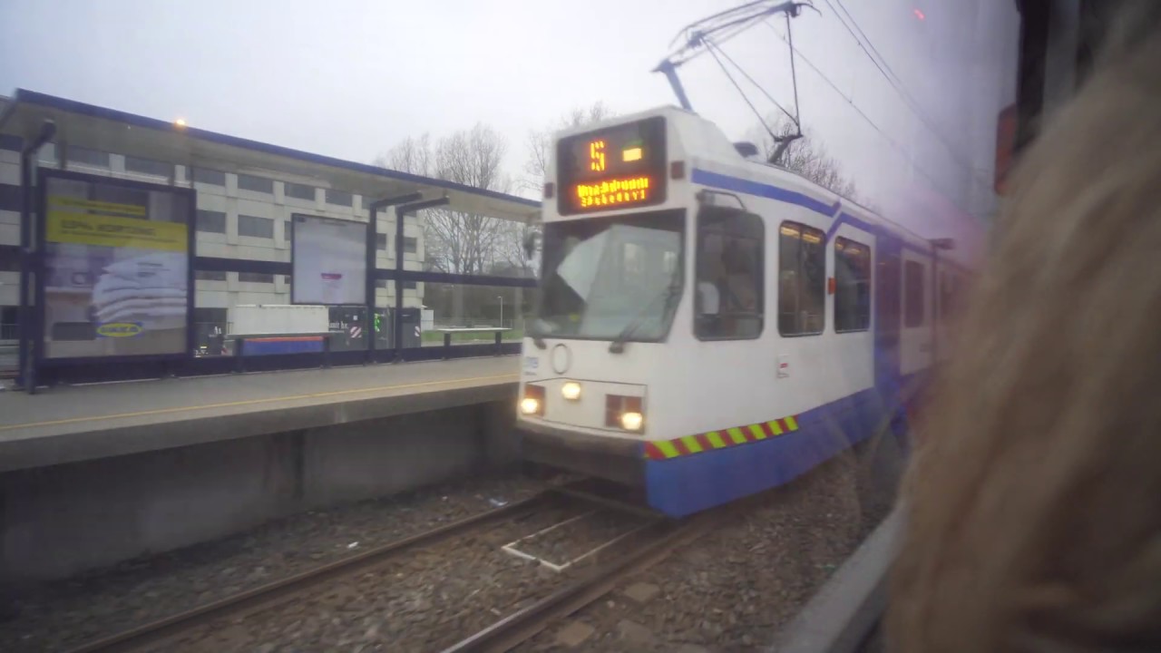 Netherlands, Amsterdam, tram 5 ride from Amstelveen Stadshart to Van Boshuizenstraat