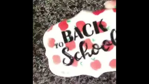 Back to School Cookie: How to Decorate with Stencils