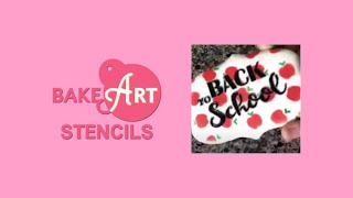 Back to School Cookie: How to Decorate with Stencils