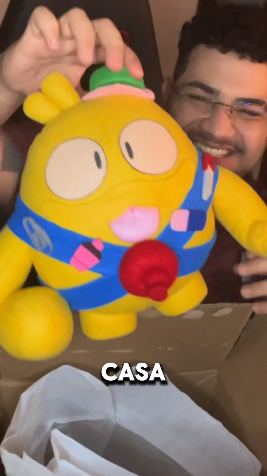 Recebi esse SQUEAK DE PELÚCIA na minha casa ???? #brawlstars