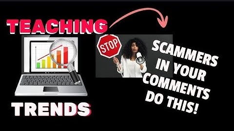 How to BLOCK scammers from your Comments #teachingtrends #watchtimeviewers