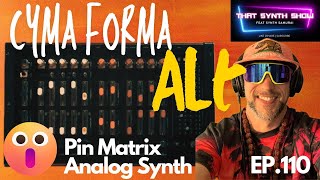 MIND BLOWN WOW!! CYMA FORMA ALT PIN MATRIX ANALOG SYNTH! THAT SYNTH SHOW EP.110 #synth #synthesizer