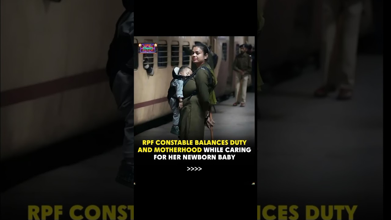 “RPF Constable’s Inspiring Patrol With Baby – A True Hero!