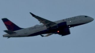 Delta Airlines Airbus A220-100 Takeoff From Idaho Falls [N127DU]