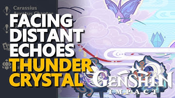 Facing Distant Echoes Genshin Impact (Thunder Crystal)