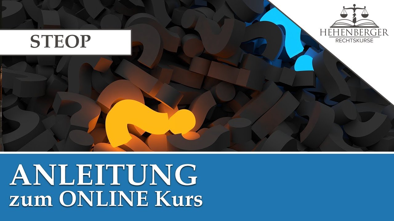 Steop STEOP Einführung - Anleitung zum ONLINE Kurs - YouTube