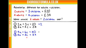 ENGAA 2020 Section 1 - Q02 (Maths) - Simultaneous Equations.mov - Worked Solution