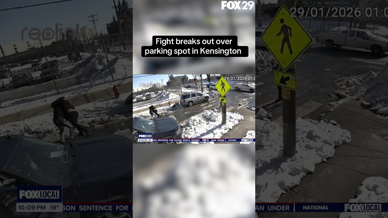 Police say a fight over a parking spot in Kensington ended with 2 people arrested Monday afternoon.