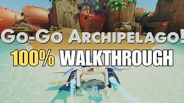 Astro Bot Go Go Archipelago! 100% Walkthrough All Collectibles All Bots All Puzzle Pieces
