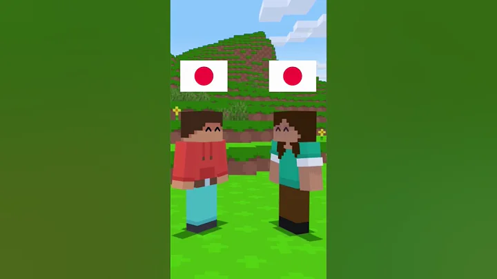 Bloxd io : Greeting people in America vs Japan #bloxd #animation #trending #minecraft