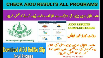 Aiou matric result 2022-Aiou autum 2021 result -How to check aiou result 2022-Aiou FA result 2022