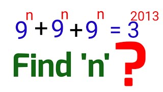 Find n/ An Algebra Question