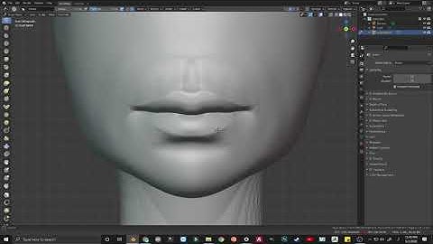Lips Sculpting | Blender Timelapse