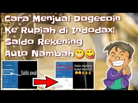Cara Menjual Dogecoin Ke Rupiah di INDODAX | Saldo Rekening Auto Nambah 😋