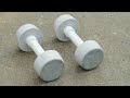 How to make Dumbbell with cement at home