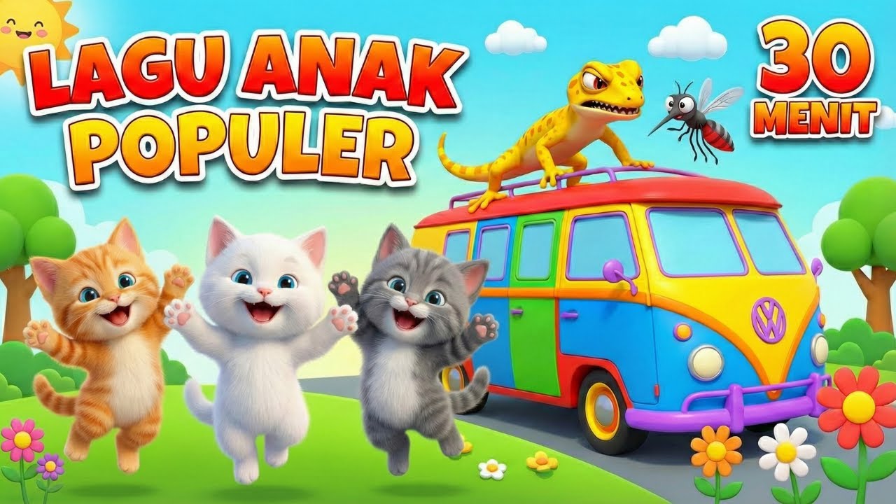 Lagu Anak-Anak Indonesia Populer | Cicak di Dinding • Anak Kucing Meong Meong • Pok Ame-Ame • DLL