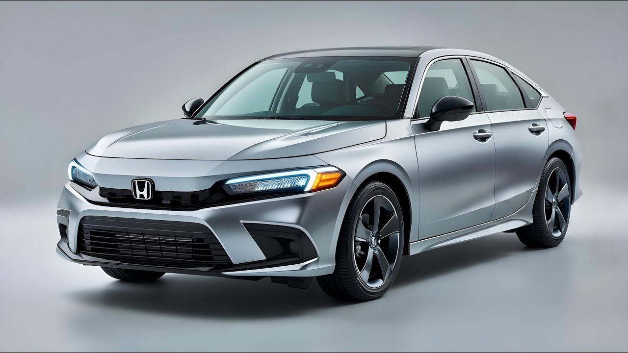 Promotional image representing the 2026 Honda Civic Hybrid first look and its focus on high MPG performance