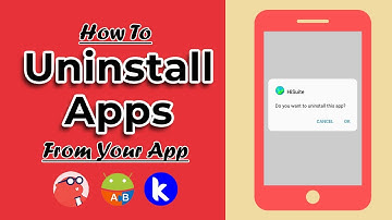 How to "Uninstall Other Apps" from your App | Kodular,Thunkable,AppyBuilder