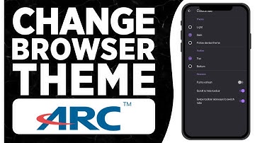 How To Change ARC Browser Theme (2024)