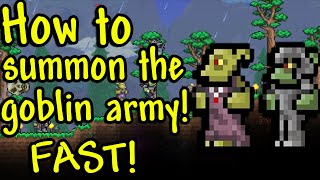 Terraria How to Summon The Goblin Army! Fast