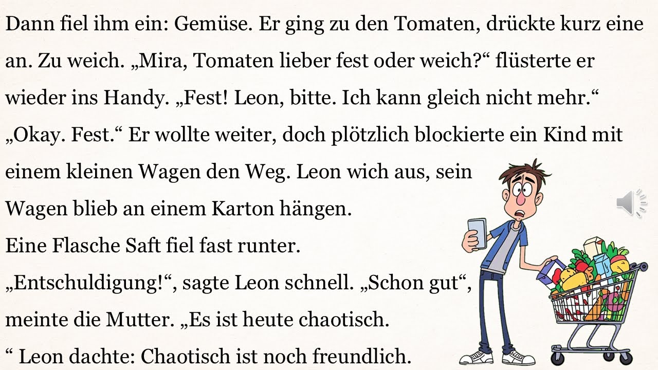 Deutsch Lernen mit Geschichten A2–B1 - Ein Tag voller Pannen