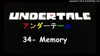 Undertale OST BGM アンダーテール / 34- Memory