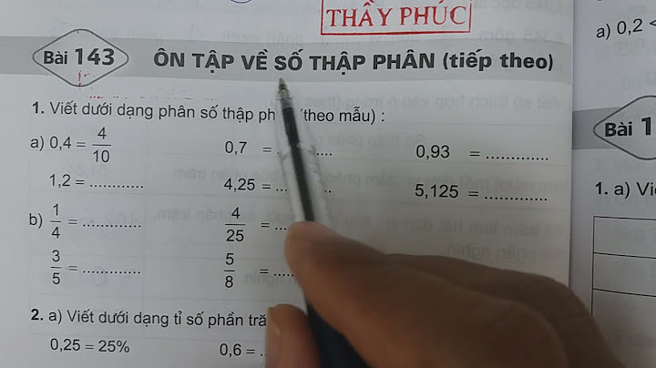 Cách làm bài tập toán lớp 5 bài 143 bài năm 2024