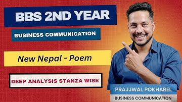 New Nepal Poem  deep analysis - BBS second year