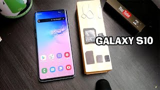 SAMSUNG GALAXY s10 How to Insert the SIM Card and Micro SD Memory #samsungs10