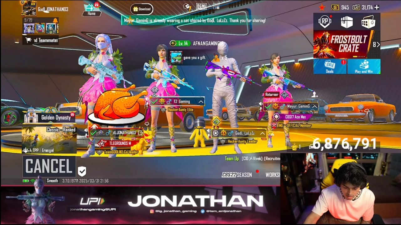 0 Kills 😂 Jonathan New Highest Kill Record | In World 🌎 