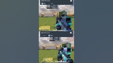 ADS FOV curve On & Off comparison.#callofduty #codmobile #toturial #callofdutymobile #codm
