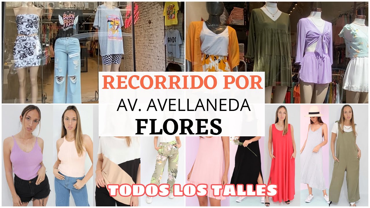 RECORRIDO POR AV AVELLANEDA FLORES/ Vestidos/Remeras/Jeans/ Tops/Todos los  talles/Locales mayoristas - YouTube