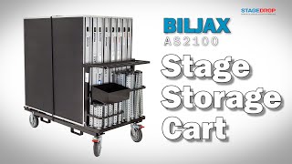 Biljax AS2100 Stage Storage Cart (for 4' or 8' Decks) - StageDrop