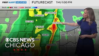 Windy, wet day on Thursday in Chicago
