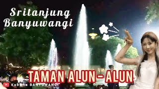 Suasana Ramai Taman Alun alun Kota - Sritanjung Banyuwangi