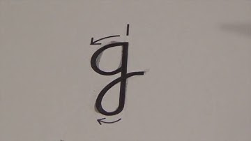 lower case g - Learn CURSIVE IN A MINUTE  (writing, penmanship) Quick Cursive