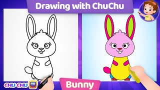 How to Draw a Bunny - Drawing with ChuChu – ChuChu TV Drawing for Kids Easy Step by Step