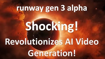 SHOCKING: Runway Gen-3 Alpha REVOLUTIONIZES AI Video Generation! (Must See! runway gen 3 alpha v2)